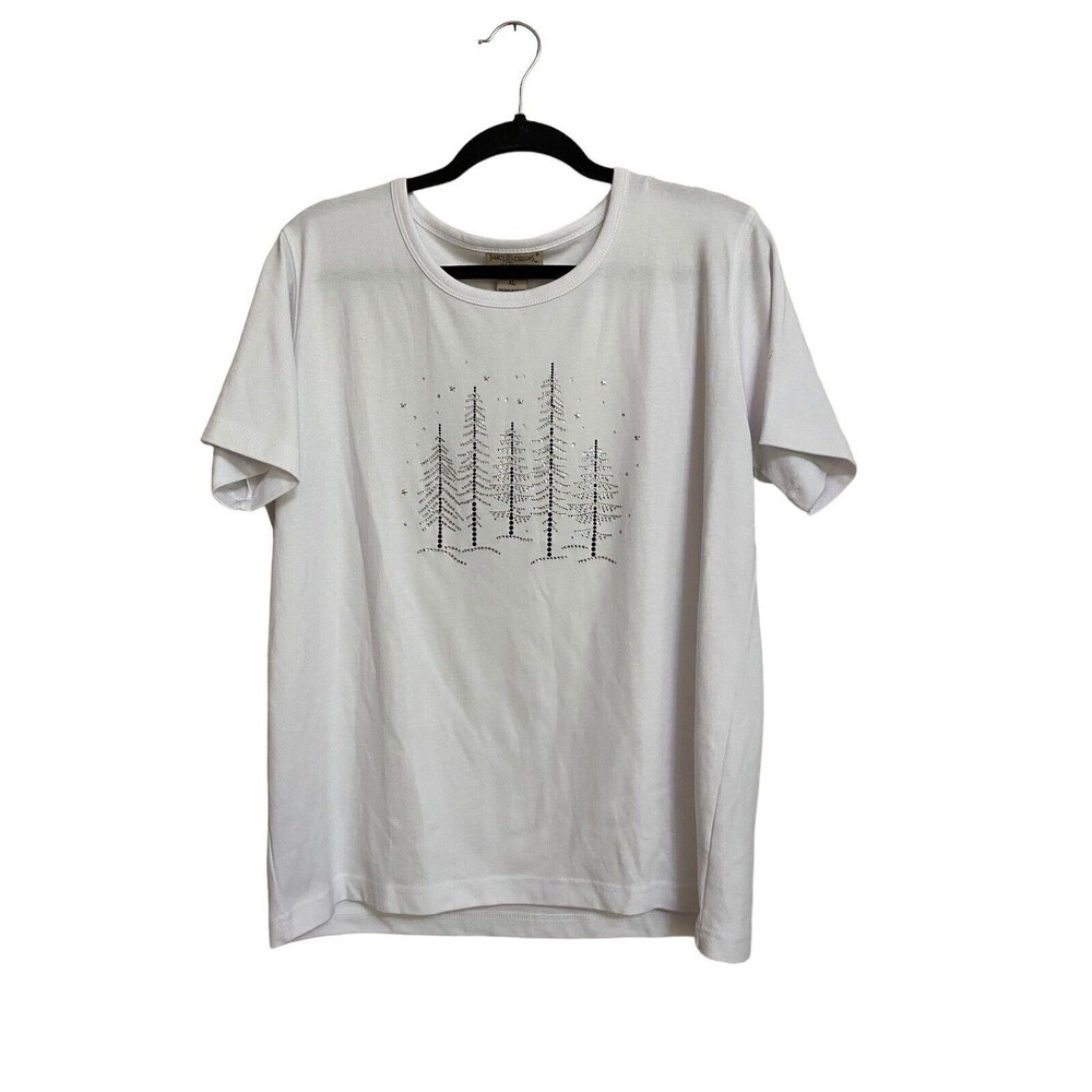 Isaacs Designs Christmas Tree Embellished Top Size XL